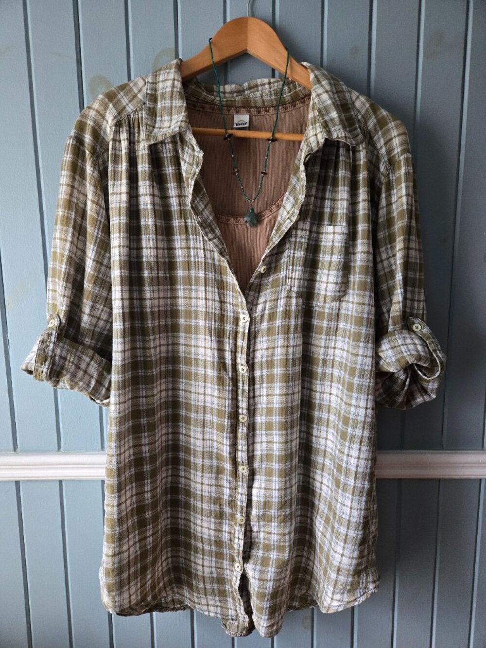 Vintage Y2K H&M Plaid Shirt, Size 12